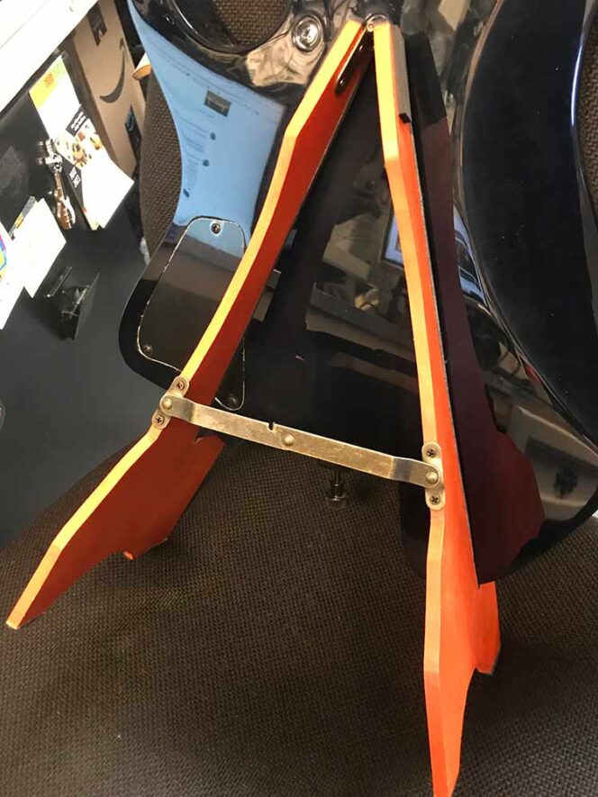 Headless Guitar STAND 2023 - ORANGE FLUOR - Image 2