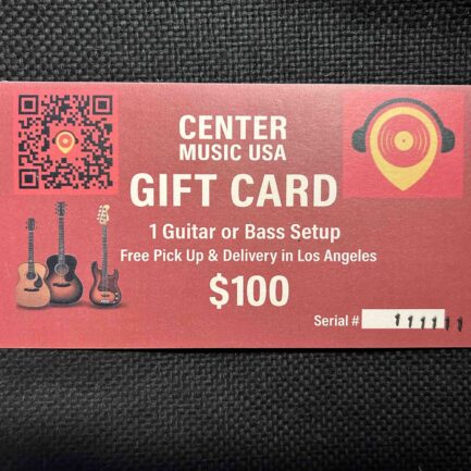GIFT CARD ( GUITAR OR BASS SETUP)