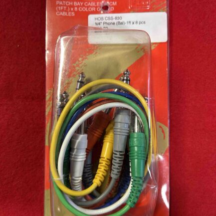 PATCH BAY SET - 1FT. 1/4 PHONE (BAL.)- 6 UNIT (NEW)