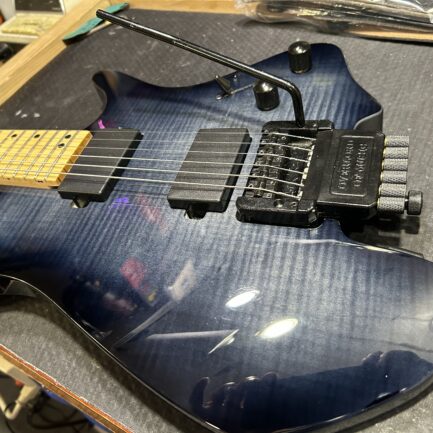 BERRINO Electric Guitar Custom HLG Grey/Blue – COMPLETE SET (NEW)